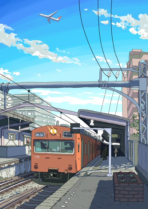 「青空 電車」のTwitter画像/イラスト(人気順)