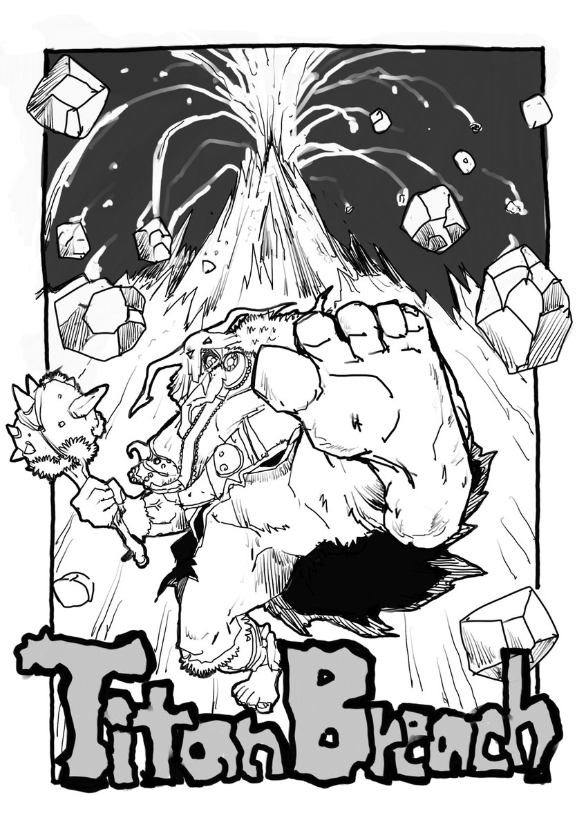 Mtgデッキ毎描いてみたシリーズ タイタンブリーチ マンガの表紙イラスト ボンゴ Mtg絵を描く副業イラストレーターの漫画