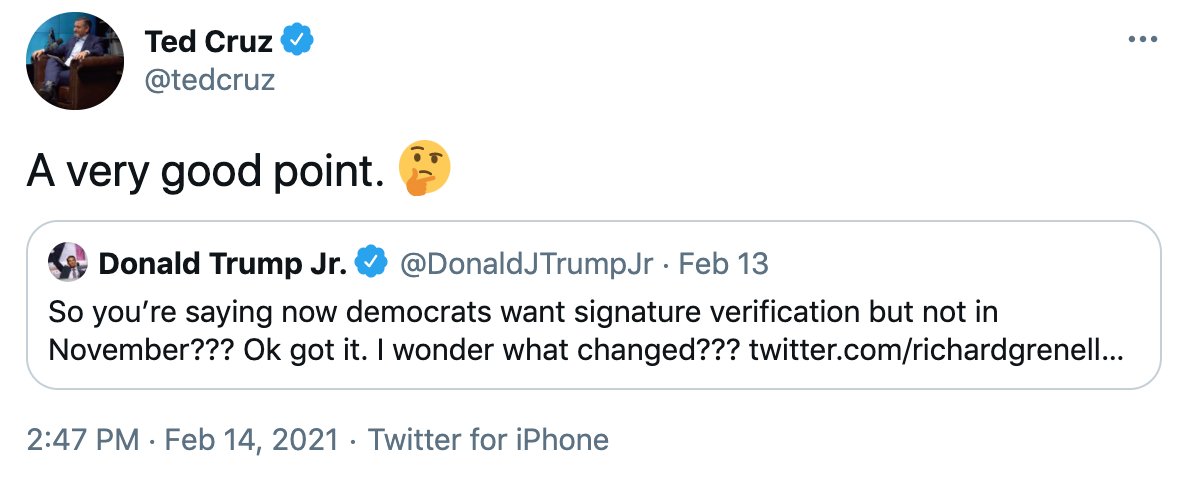 Day after that Ted Cruz amplifies the lie with this lazy tweet...