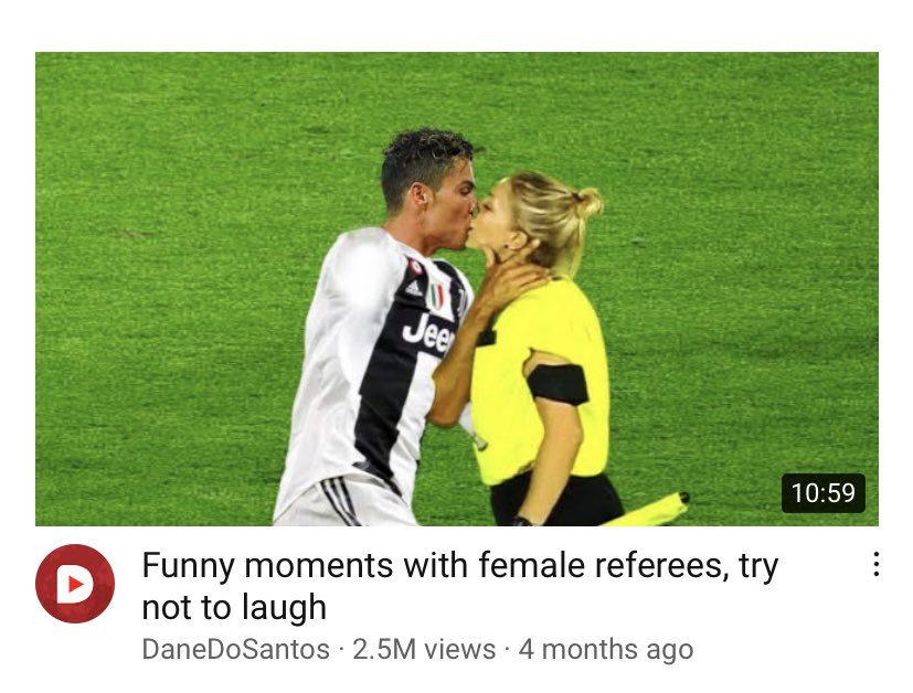 Cr7 likes the ref clearly