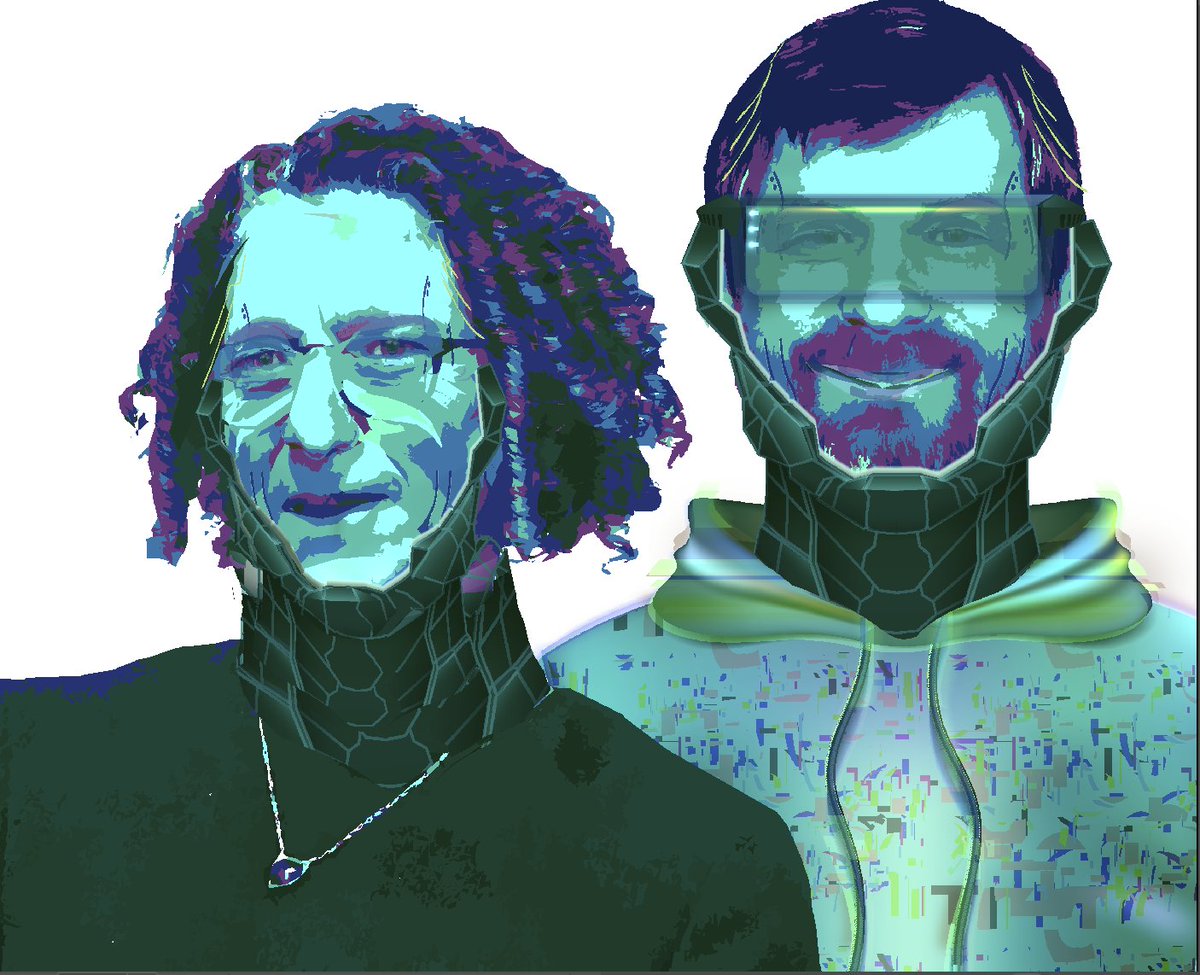 The cypherpunk portraits combine aesthetics from old-school depictions of futuristic people with a bit of gear with how I see each character fitting into the greater scheme of bitcoin's creation & the role they played in that.