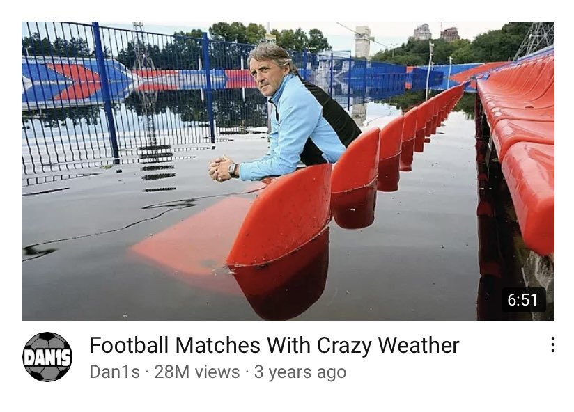 Mancini having a nice dip