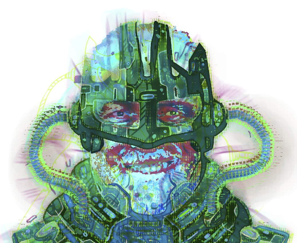 The cypherpunk portraits combine aesthetics from old-school depictions of futuristic people with a bit of gear with how I see each character fitting into the greater scheme of bitcoin's creation & the role they played in that.