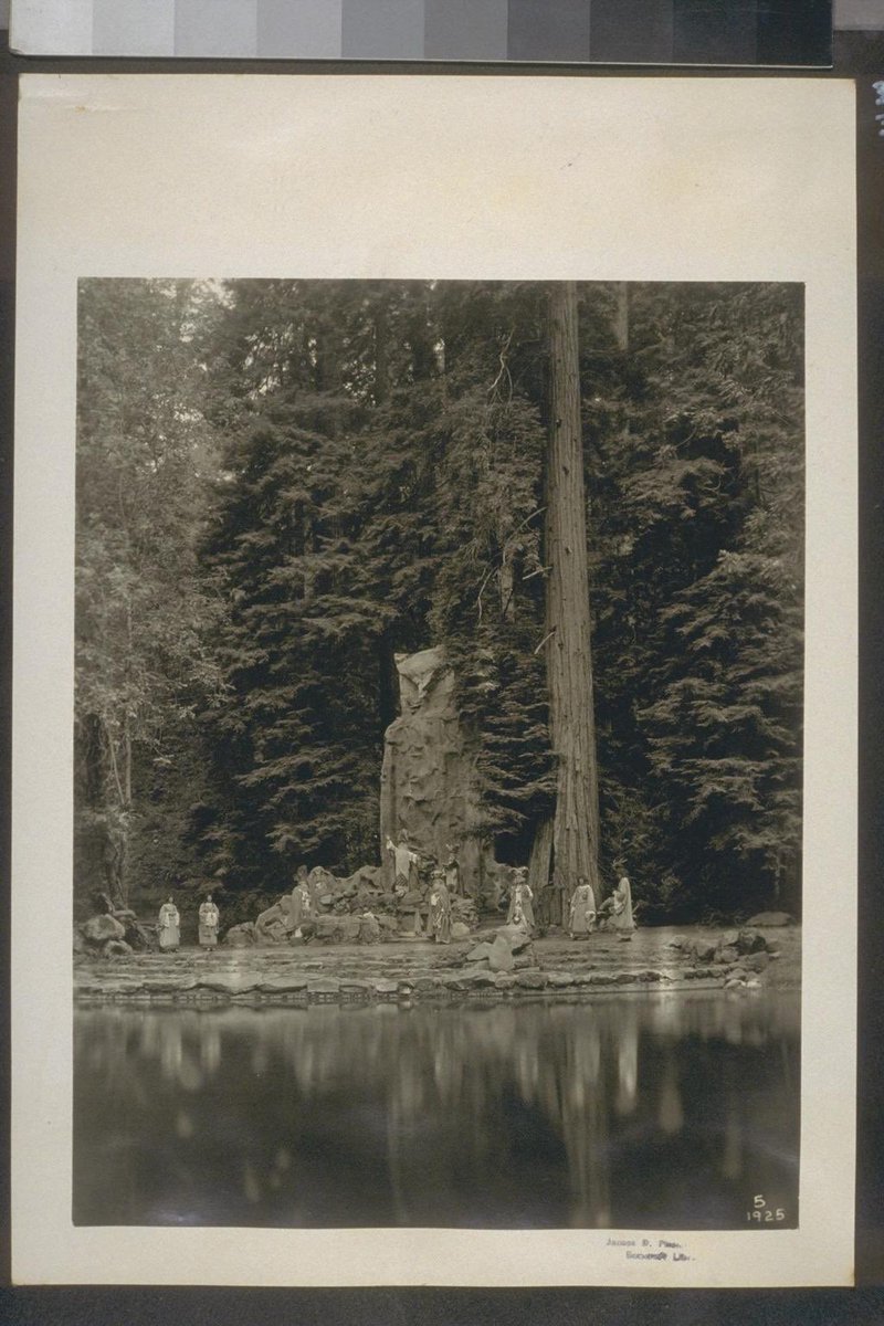 2/ These photos were taken in the 1900’s and depict the god moloch erected in solid stone. The photo on the right hand side is showing the beginning of a certain “mock” child sacrifice. The effigy of a child is placed on the boat and set aflame and pushed into the water.