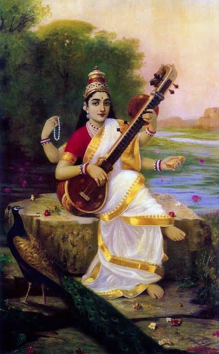 sambitswaraj's tweet photo. या कुन्देन्दुतुषारहारधवला या शुभ्रवस्त्रावृता 
या वीणावरदण्डमण्डितकरा या श्वेतपद्मासना। 
या ब्रह्माच्युत शंकरप्रभृतिभिर्देवैः सदा वन्दिता 
सा मां पातु सरस्वती भगवती निःशेषजाड्यापहा॥

माँ वीणापाणी को नमन🙏 https://t.co/dxTJI6gne3