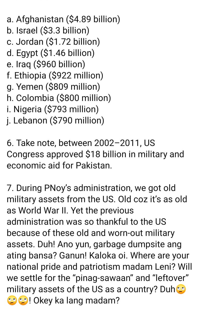 AnnaMalindogUy's tweet image. Hello mga Ka-bansa, here’s my initial commentary sa sinabi ni Madam Leni, “parang extortion, parang Kriminal lang,” on the issue of VFA dun sa sinabi ni PRRD na “dapat magbayad ang Amerika.” This quoted from my FB post. The rest of my commentary sa up-coming article ko.  
#ProPh
