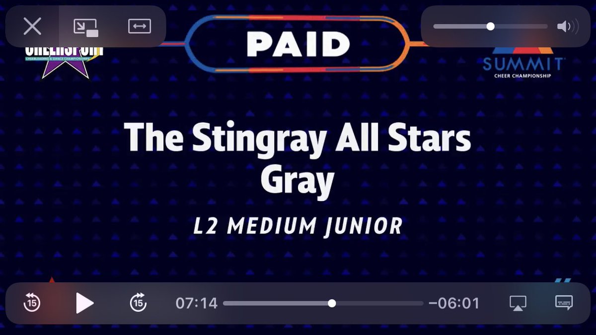 Jennrmbrown's tweet photo. We are all so very excited! Gray Rays got PAID! Headed to Disney in May for FREE 💸💸💸💸.. Thank you @cheersportcorp !! 🤍☠️🤍 https://t.co/D1O8bwBH7l