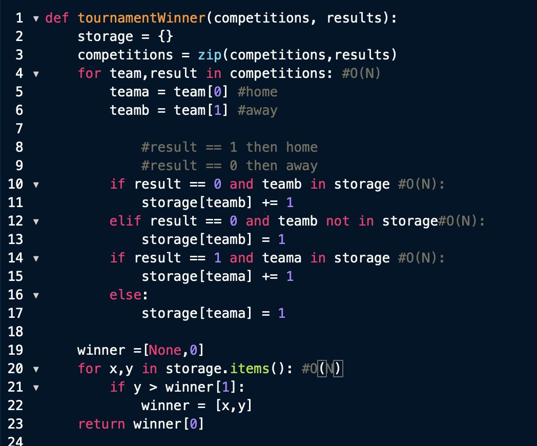 JRivers888's tweet image. Tournament Winner, Problem from AlgoExpert
Here is my solution
#AlgoExpert #Arrayproblem