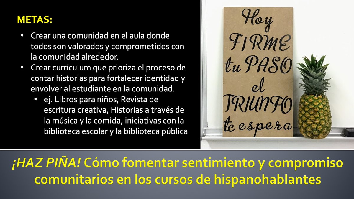 DBSanchis's tweet photo. Justo hoy en una semana tendré la oportunidad de compartir algunas estrategias, proyectos y recursos para fomentar el espíritu comunitario en el aula en un webinar con @APsenor para @VHLPreK12. ¡Muy agradecido e ilusionado!🍍#SéUnaPiña #HazPiña #FerPinya #BethePineapple https://t.co/4QXl9D7CVw