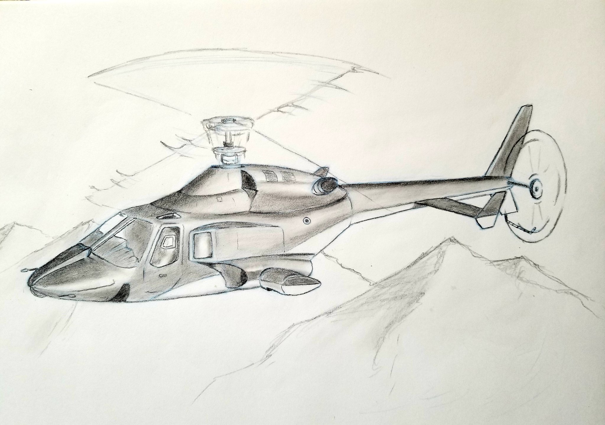 UH-60M Blackhawk Print Drawing Helicopter | eBay