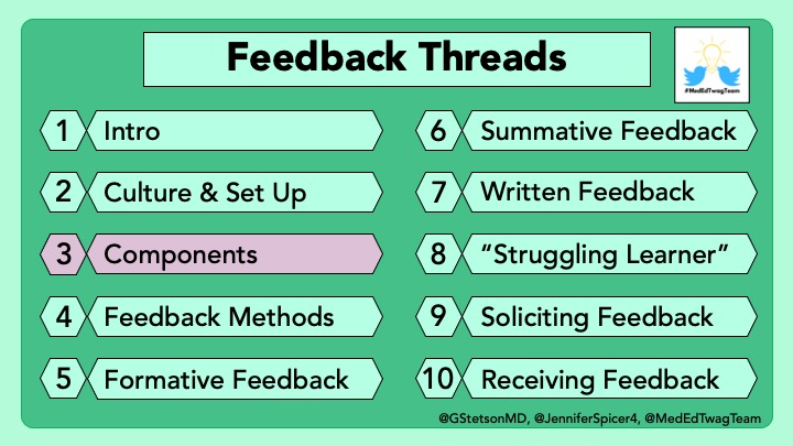 10/ Thanks folx for joining us to discuss feedback culture. Please, share & leave us a comment. We  our  #MedTwitter and  #MedEd communities.Next  #TweetorialTuesday,  @JenniferSpicer4 will be breaking down the components of effective feedback.