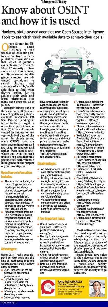 cherial_ps's tweet image. #OpenSourceIntelligenceTools 
@siddipetcp @husnabad_acp @Ci_Cherial