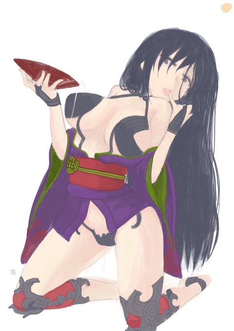 加筆するかもですがFGO酒呑衣装のみさきさん。#アリスギアお絵かき 