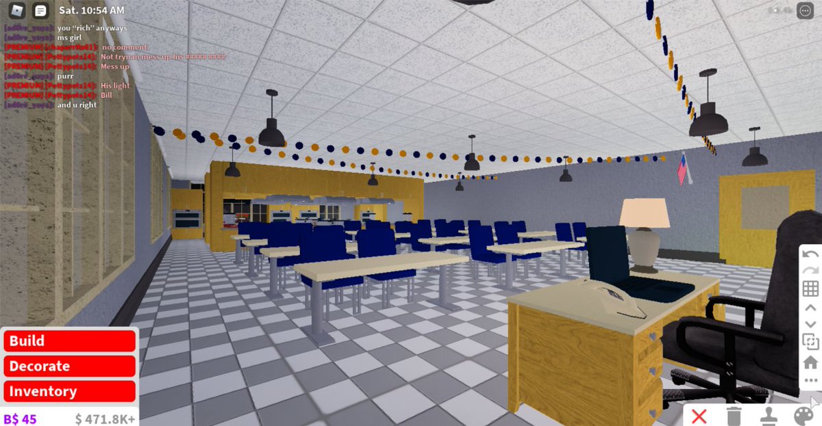 PapaRickisReal's tweet photo. Bloxburg Municipal High School, the high school that never was. I was banned from Bloxburg a few weeks ago, for a second time, abandoning what was going to be the most realistic high school in Bloxburg. I did not want all my work to go wasted, so here are some pictures. https://t.co/LSV9J2Fwvk