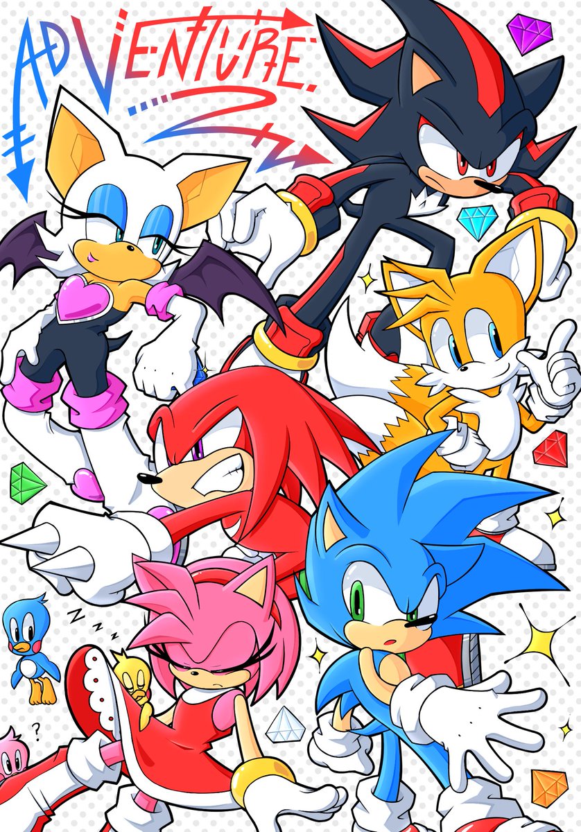 Crosses_Xs's tweet photo. I just wanted to draw all of them >:D #SonicTheHedgehog #SonicAdventure2 #sonic https://t.co/Mmtm7XTsrv