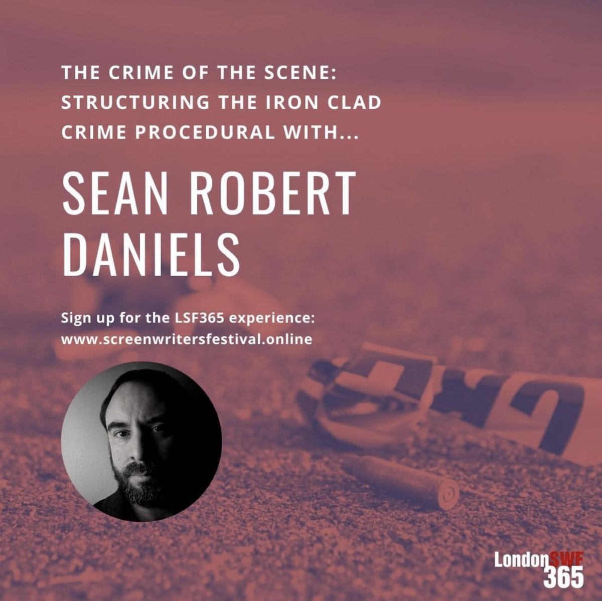 seanrdaniels's tweet photo. I’m honoured and excited to be a speaker at the 2021 Winter Edition of the @londonswf 😁

At 20:00 tonight I’ll be giving a talk titled: “The Scene of the Crime - Structuring the Iron Clad Crime Procedural” See you there! 

#londonswf365 #londonscreenwritersfestival #LSFonline https://t.co/BpeF5e5ODd