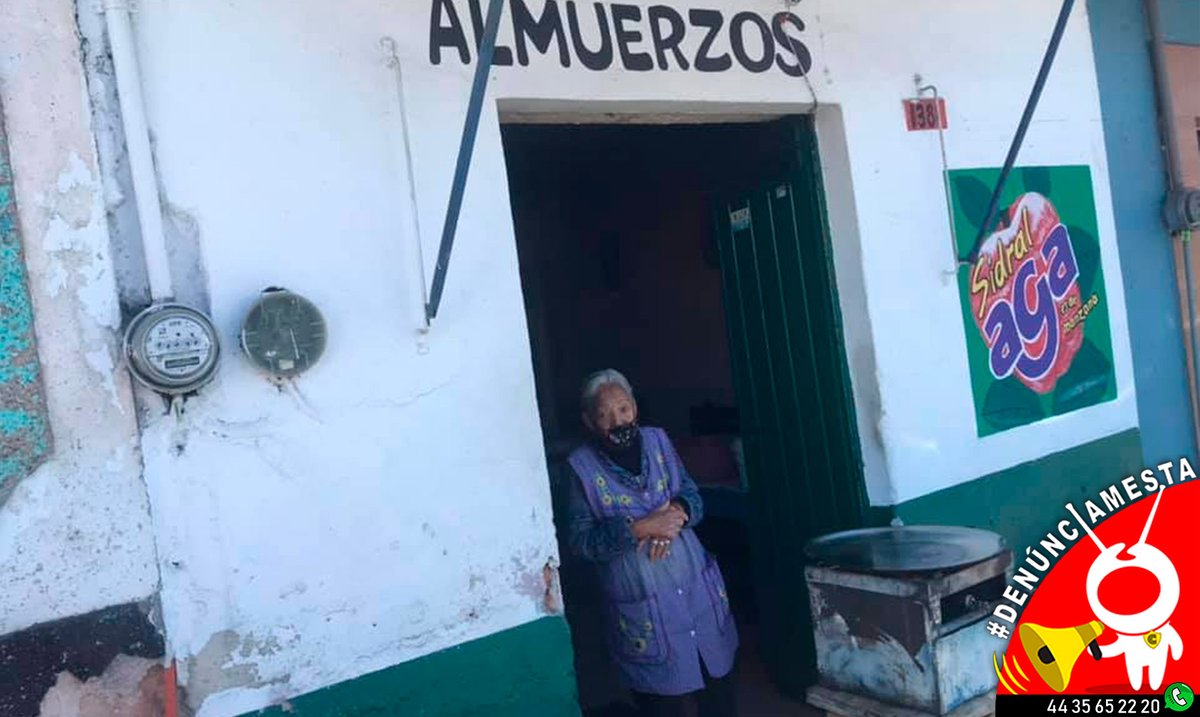 michangoonga's tweet photo. #Denúnciamesta

“Vengan a almorzar con esta señora, no ha vendido nada por la pandemia y del negocito se sostiene ella y su esposo, los dos de la tercera edad. Están en Virrey de Mendoza la calle que baja de Star Medica #1381 a un lado del Oxxo. Vende guisados para almorzar. https://t.co/9xbRjiLp3N