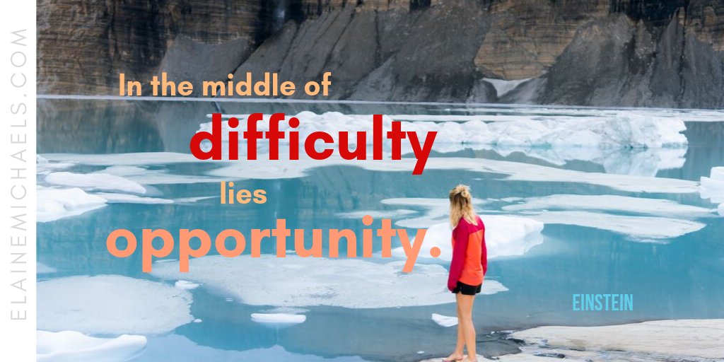 EWMichaels's tweet photo. In the middle of difficulty lies opportunity.  ~Einstein  

We can be certain that when we get through times of difficulty, there is something better on the other side.  #TakeHeart #Growth https://t.co/82KAfgXJby