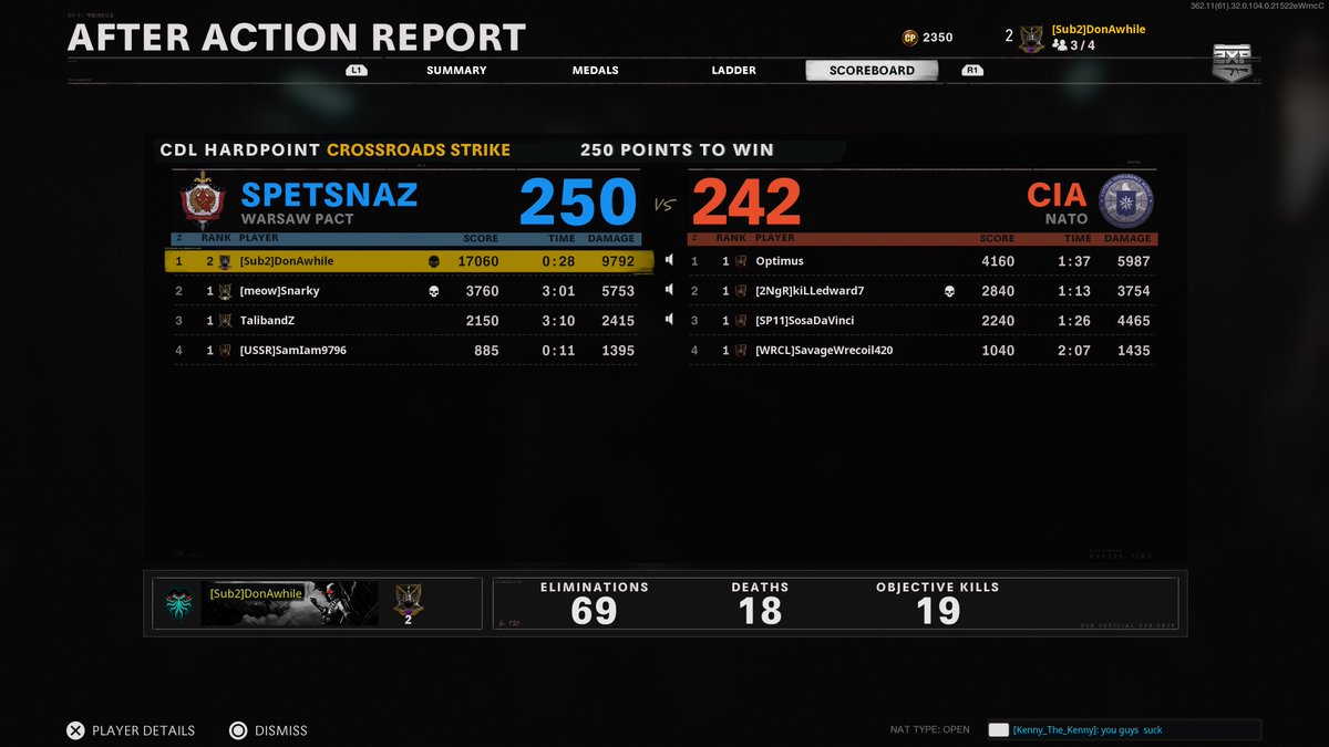 DonAwhile's tweet image. One off the 70 and almost got the nuke in league. But dropped a gunship :)