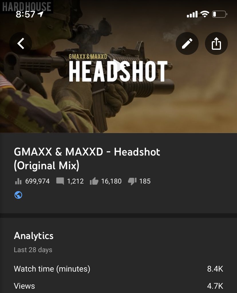 ysidrokml's tweet photo. close to 700,000 views on Headshot by @GMAXXOFFICIAL #MAXXD @KeepMusicLowkey https://t.co/CczxetBiVg