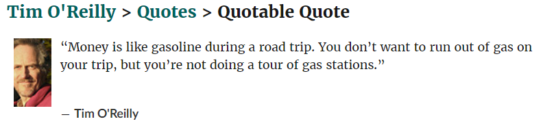 .  @timoreilly said it well about the pursuit of money, and the same is true of GDP and technology: it's a means, not an end.