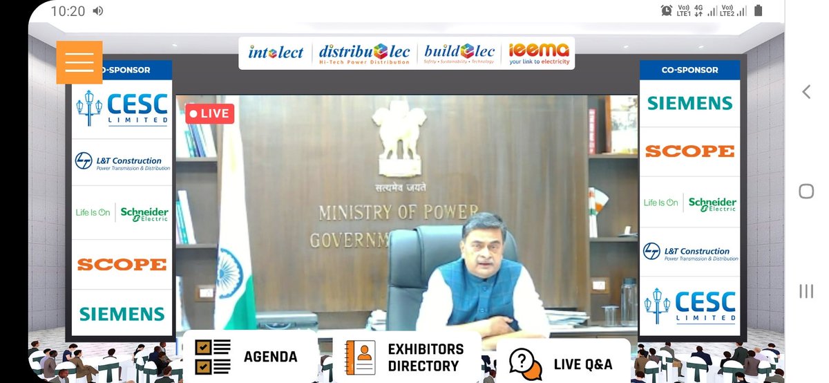 JesseAnand17's tweet image. Shri R K Singh ji addressing in #distribuelec 2021 @tweetieema @sunilmisra