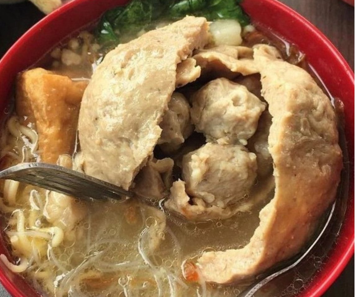 Bakso That Gives Birth. It is baksos in bakso. It is written in prophecy that one day there will be a bowl of bakso that gives birth to baksos that give birth to more baksos ad infinitum that it will break the law of physics and swallow the whole universe in it.