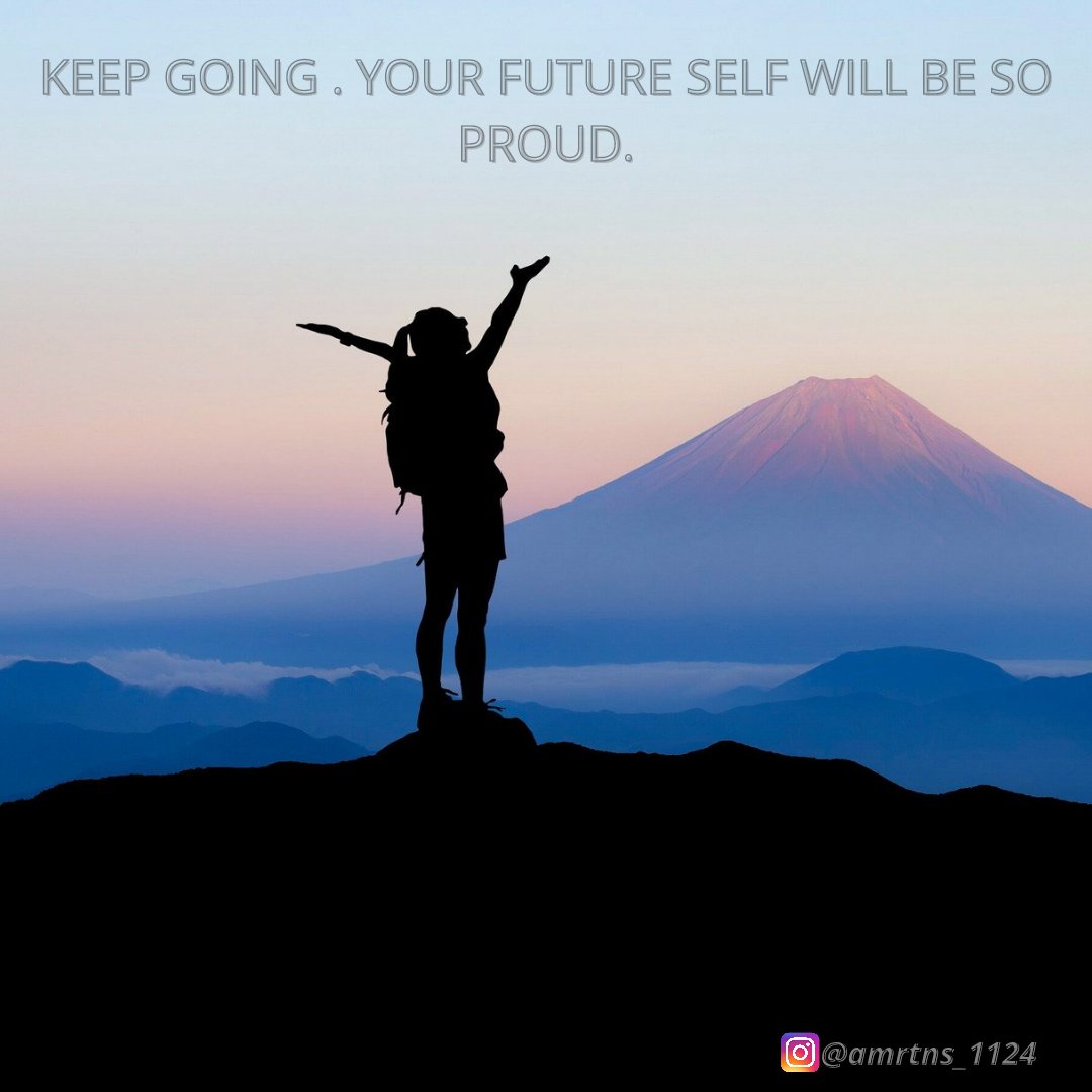 amrtns_1124's tweet photo. Keep going . Your future self will be so proud.
#success #hustle #tuesdayvibe https://t.co/cPr8IJ3ZBX