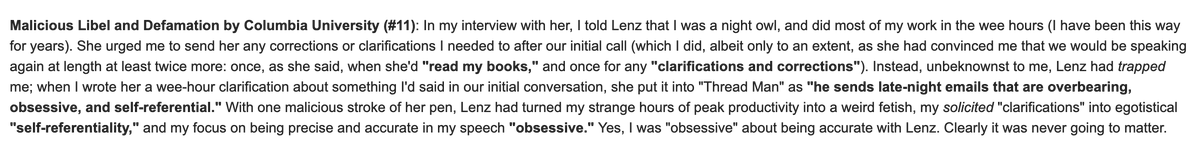 27/ Malicious Libel and Defamation by Columbia University (#11)