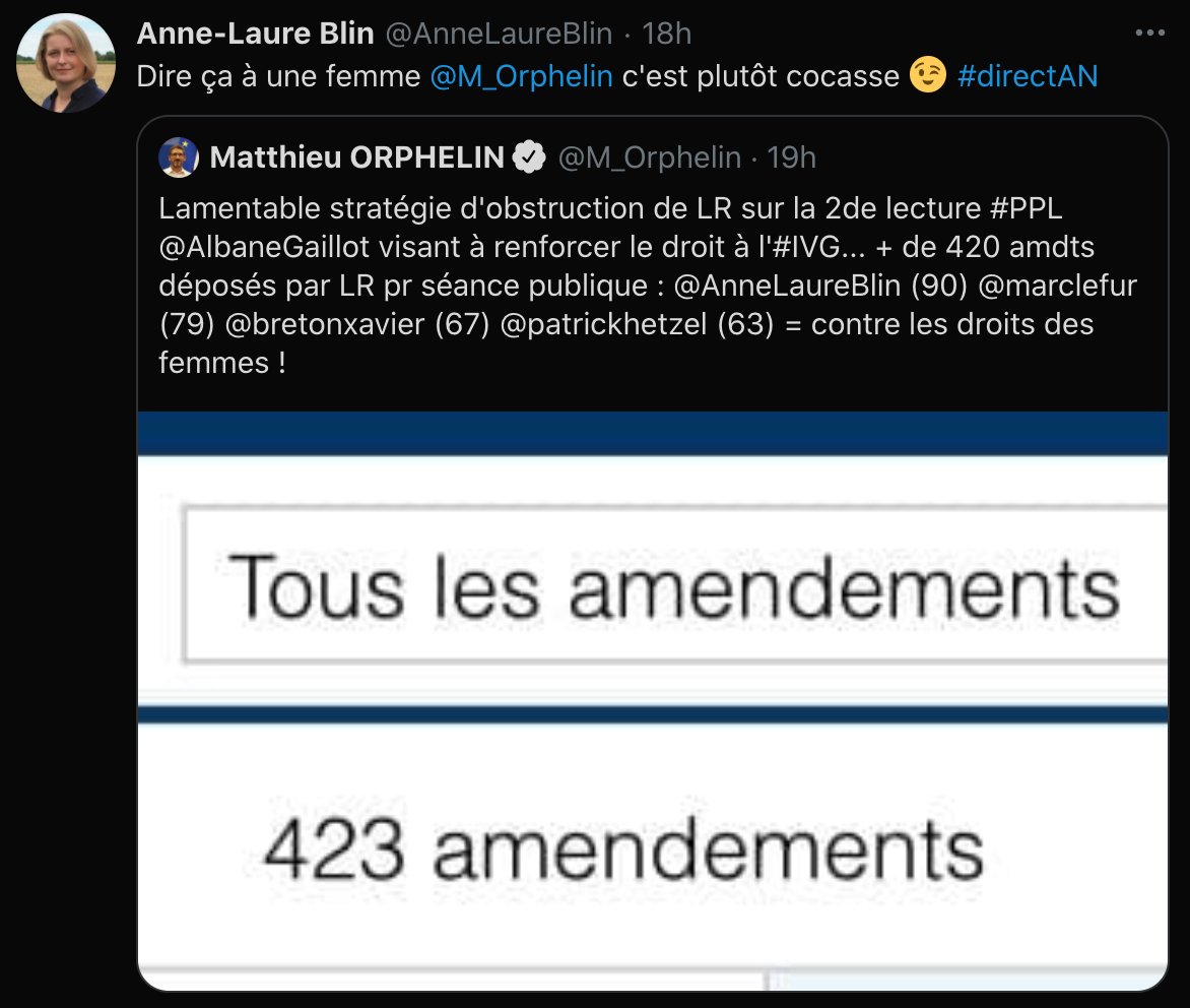 "Je suis une femme donc je peux pas être une énorme réac sortie du fond des âges d'abord, oker ?"Vraiment, ils ont absolument pas honte de nous prendre pour les pires idiots...