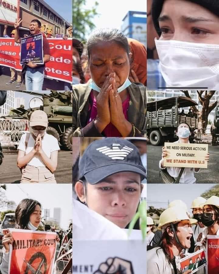 Za58653051's tweet photo. @JoeBiden @antonioguterres
As a citizen of Myanmar(Burma), I do welcome US Army and UN as a help to Myanmar(Burma). Any action to bring down the military dictators is welcomed. Thank you for standing with Myanmar(Burmese) people.

#WhatsHappeningInMyanmar 
#SaveMyanmar https://t.co/wP7a2PfLvO