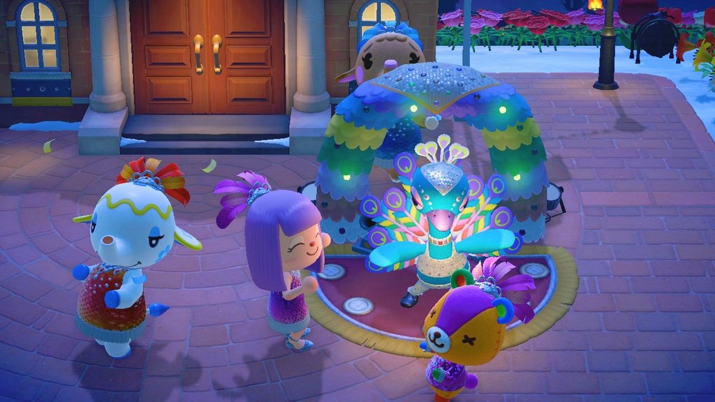 nessaice11's tweet photo. Just can't get enough of Festivale!  It's just
F - fabulous 
U - undeniably
N - nifty

#nintendoswitch #acnh #AnimalCrossing #festival #Festivale #fun #pop #eventful #pave #peacock #thaipusam https://t.co/2DxYSKHWgp