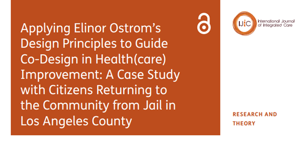 NEW ARTICLE THREAD: we propose there's value in considering  #codesign in healthcare improvement as: (1) a means of developing & utilising a form of common pool resource (2) an approach that could utilise Ostrom’s design principles for working in groups 1/8 https://www.ijic.org/articles/10.5334/ijic.5569/