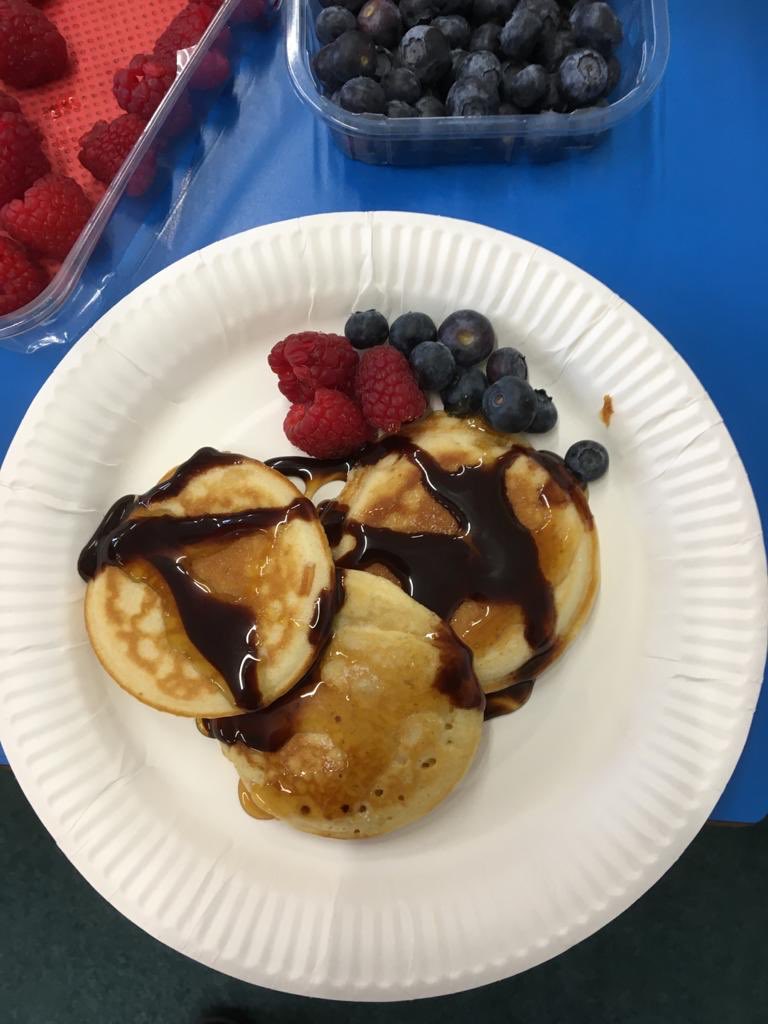 Early pancake day (Friday 12th) with Mrs Lydon and the key worker children!
