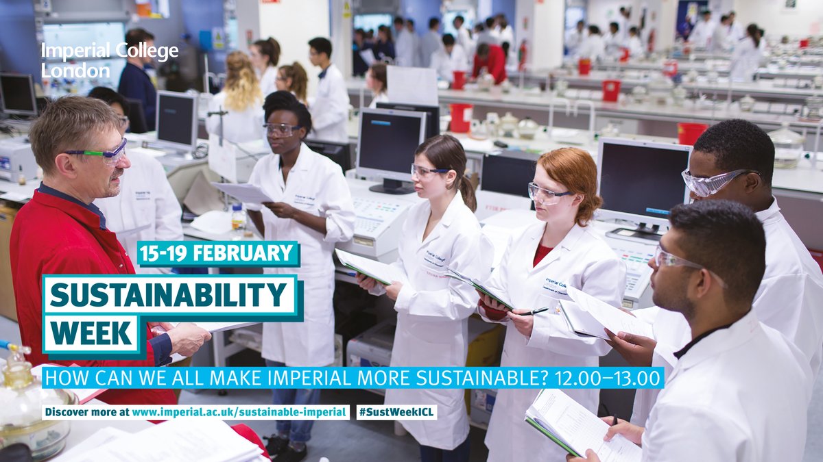 How can we all make <a href="/imperialcollege/">Imperial College London</a> more sustainable?🤔💭 

Find out by joining us at 12pm GMT today! We hear from Imperial's Estates team who will be giving practical advice for staff and students + you can ask them questions in a live Q&amp;A
👉eventbrite.co.uk/e/how-can-we-a… #SustWeekICL