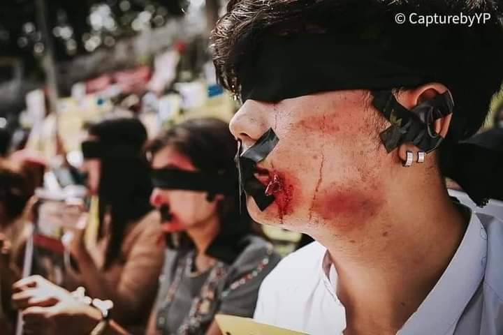 Hello world !!
Are you healthy today?😢 
We're not....😥😥
#SaveMyanmar 
#Feb16Coup