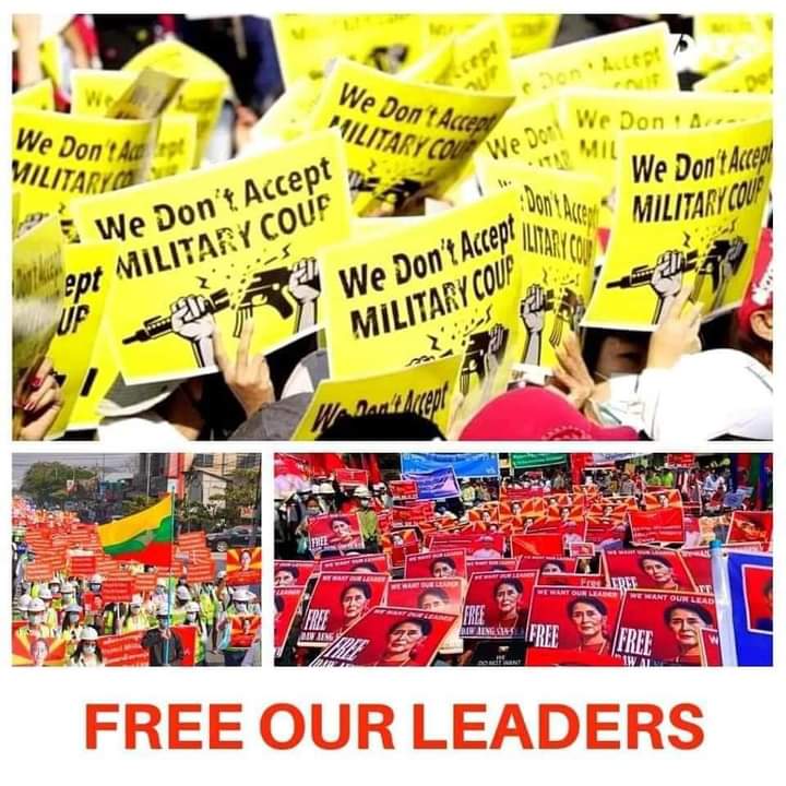 #WhatsHappeningInMyanmar 
#Feb16Coup