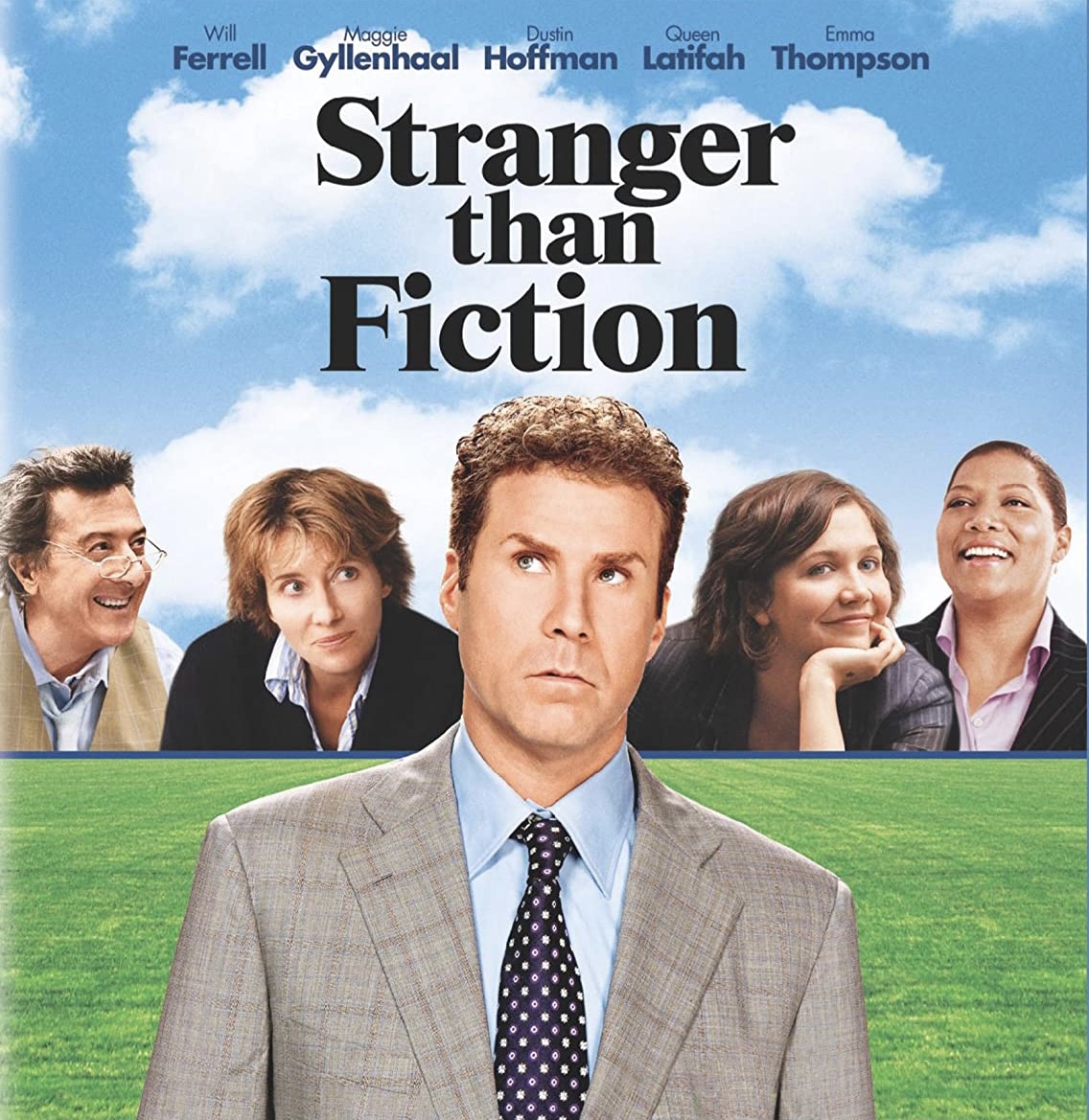 SeenThisHaveYou's tweet photo. This week on the program Jake recommended the romantic drama Stranger Than Fiction. Starring Will Farrell, Maggie Gyllenhaal, Queen Latifah, Emma Thompson, and Dustin Hoffman. Directed by Marc Foster. https://t.co/rOolTjYi1q