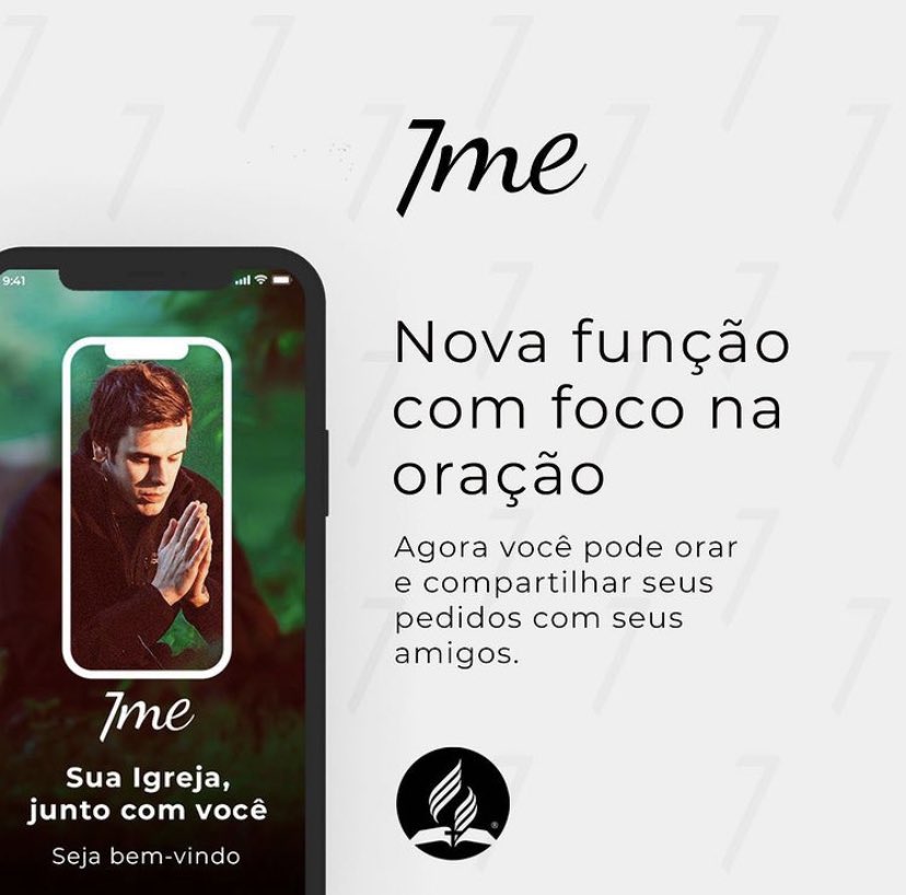 PrC_Augusto's tweet photo. _O #7Me, aplicativo oficial da #IgrejaAdventista,_ ganhou uma atualização com novas funcionalidades. 

A partir de 18 de fevereiro você vai poder criar grupos de oração, receber notícias da @iasd e materiais da @cpbeditora e #NovoTempo. 

Baixe agora: https://t.co/Y8x2T3yPV6 https://t.co/8kJtCYWTKx