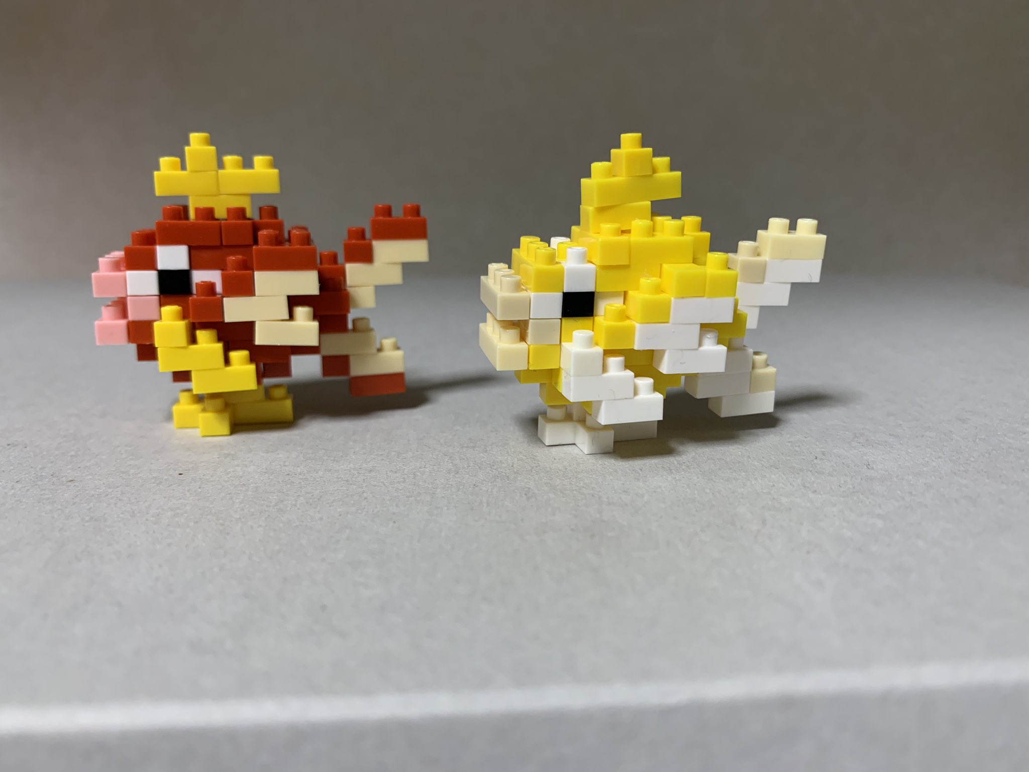 竹沢 ダダ兄 ナノブロックポケモンミニ水タイプのコイキングです 難易度2くらいブロック数75 色違いコイキング自作しました 作り方はしっちゃかめっちゃかです 何故か 黄色ブロックが無くなりかけてる 2 8ブロックは一杯あるけど ナノブロック