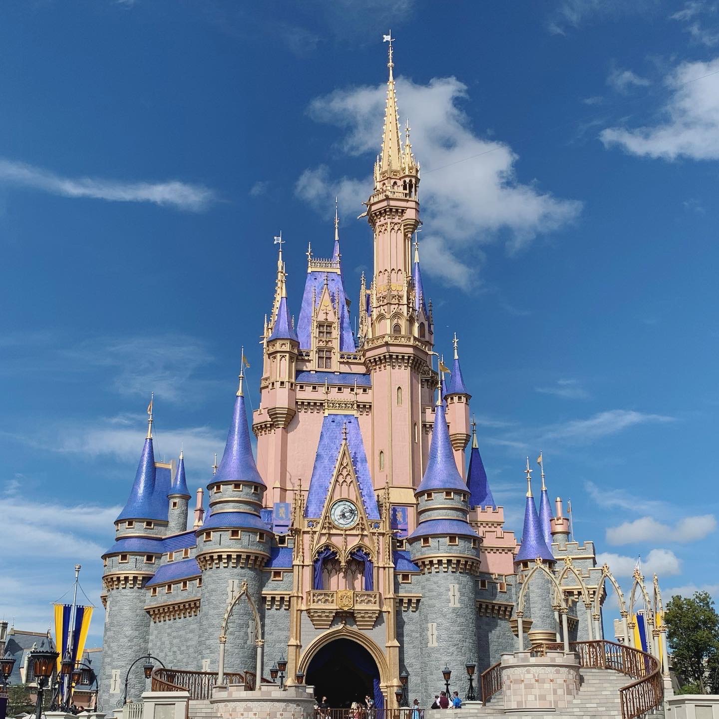 すちわーと In ディズニーワールド 最近の お気に入り の ミニーカチューシャ ディズニーワールド の新しい シンデレラ城 の色合いなんです S੧ マジックキングダム で シルベーヌちゃんが気付いてくれてビックリ 素敵 Wdw