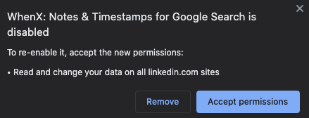 Rustrans's tweet photo. Hi @whenxtension ! Why do you want not only read my LinkedIn data but also CHNAGE it? What exactly are you changing? https://t.co/bv745ms9y4