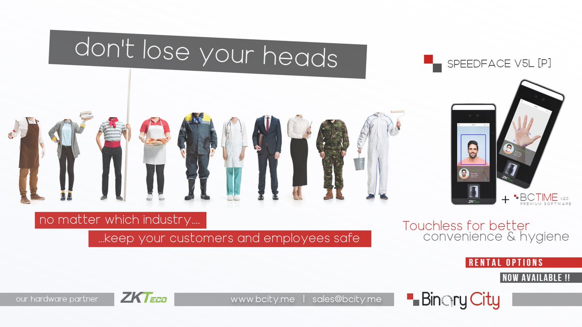 binary_city's tweet photo. Touchless digital authentication.....convenient, hygienic and sustainable. https://t.co/wuqUlyCkPX
#binarycity #letsgotouchless #wehavethesolution #TimeandAttendance #AccessControl #ZKTeco https://t.co/lVM2vIlSJk