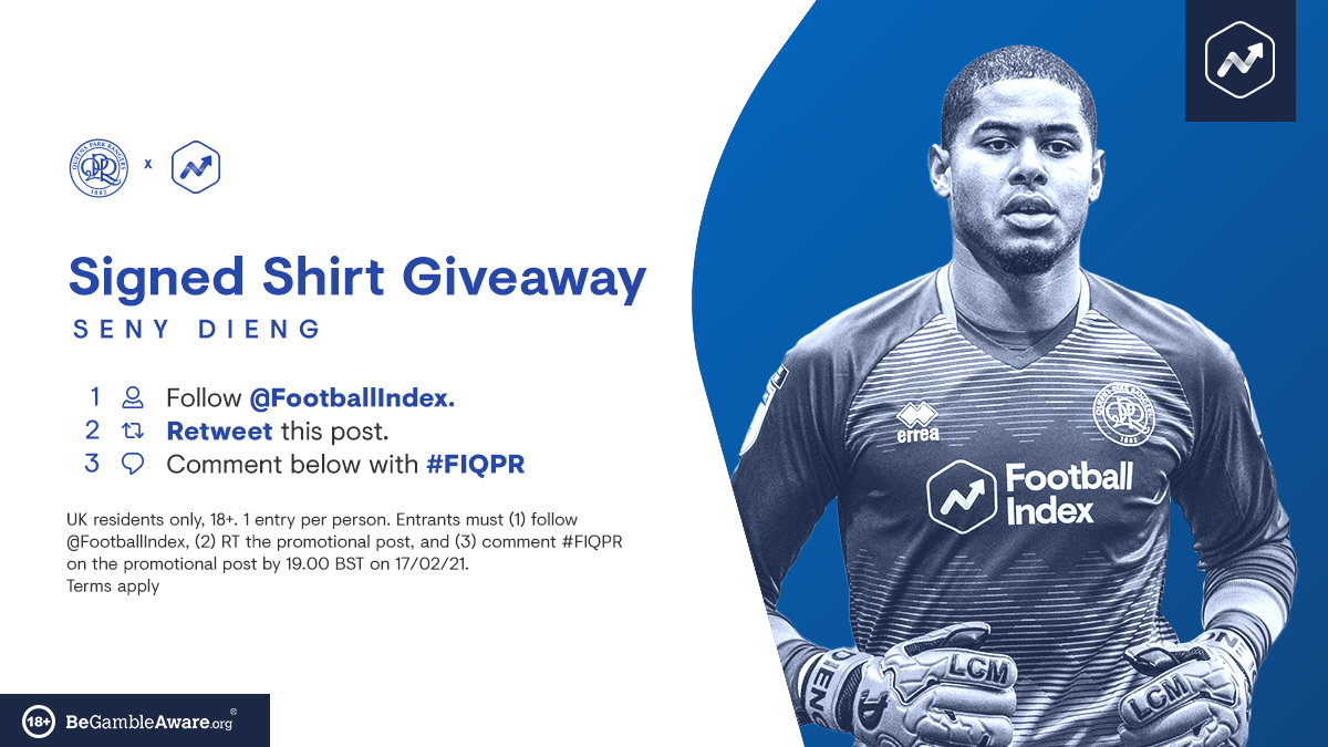 QPR FC (@qpr) on Twitter photo ๐ค Fancy winning a signed Super Seny shirt?
๐ง๐ผ ๐ฒ๐ป๐๐ฒ๐ฟ:
โ
Follow <a href="/FootballIndex/">Football Index</a>
๐ Retweet this tweet
๐ฌ Reply with #FIQPR
T&Cs: tinyurl.com/FIComp160221 ๐ค Fancy winning a signed Super Seny shirt?
๐ง๐ผ ๐ฒ๐ป๐๐ฒ๐ฟ:
โ
Follow <a href="/FootballIndex/">Football Index</a>
๐ Retweet this tweet
๐ฌ Reply with #FIQPR
T&Cs: tinyurl.com/FIComp160221