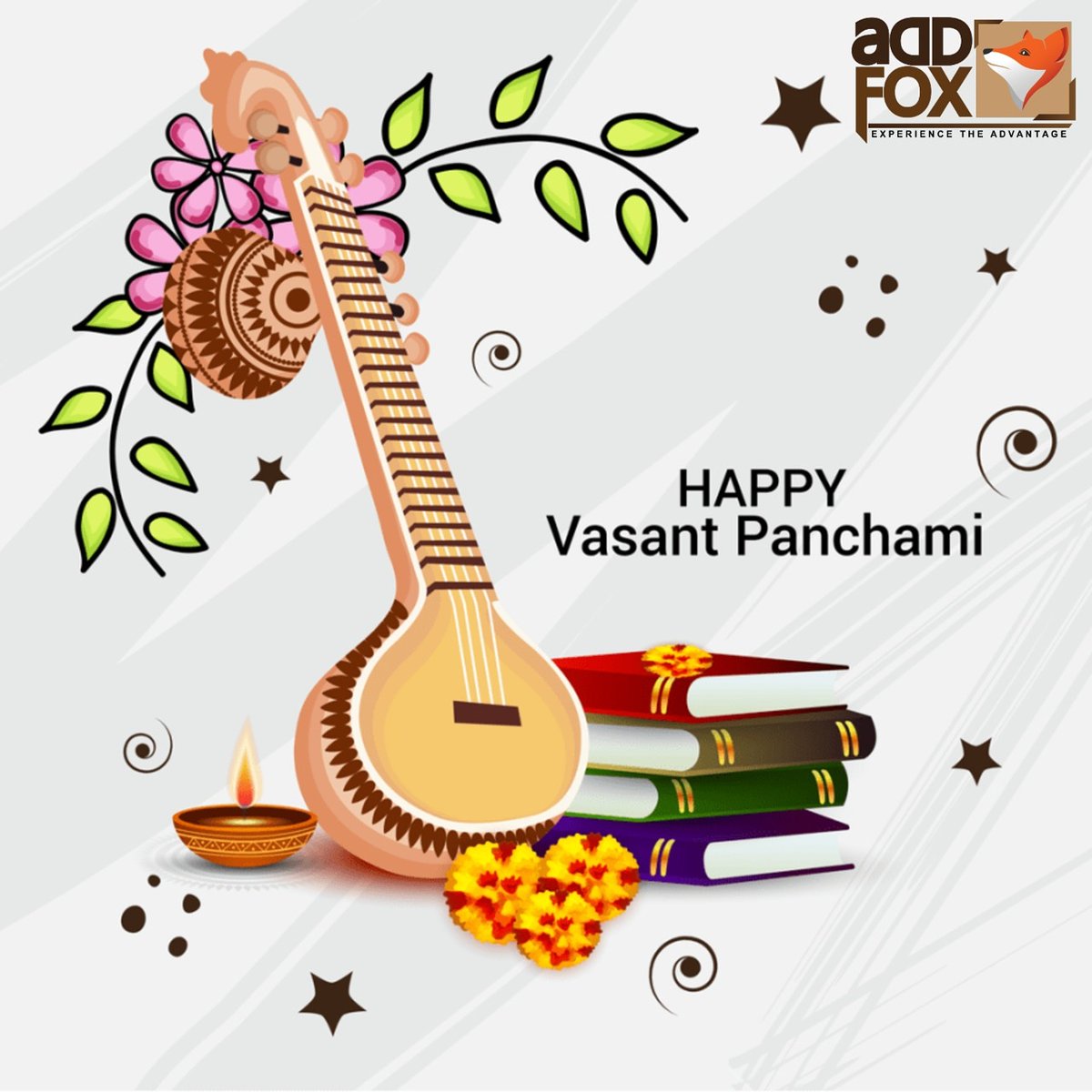 AddfoxIndia's tweet photo. "Let’s pray to the goddess of knowledge and wisdom on the auspicious occasion of Basant Panchami"🙏🤗
#vasantpanchami #SaraswatiPuja #festival #happybasantpanchami #indianfestival #basantpanchmi  #goddesssaraswati #knowledge #Panchami #addfoxmultimedia #ahmedabadchoice https://t.co/N7Lm5dxDZy