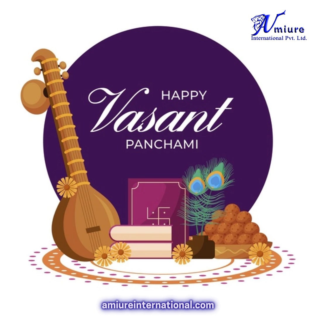AmiureLtd's tweet photo. “Wishing you Happiness, Good fortune, Success, Peace, &amp; Progress on the occasion of Vasant Panchami.”
#amiure #amiureinternational #SaraswatiPuja #BasantPanchami #puja #webdesign #design #graphicdesign #webdevelopment #webdesigner 
#pawrihorhihai #बसंत_पंचमी #सरस्वती_पूजा https://t.co/Poqxu90aQL