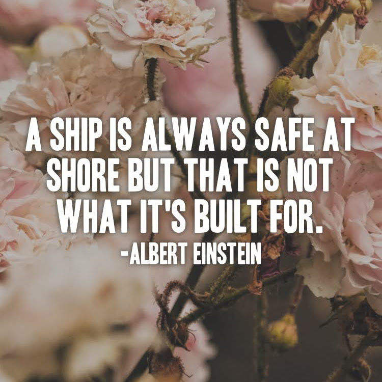 A ship is always safe at shore but that is not what it's built for. -Albert Einstein

cc:@motivationapp

#linkinbio https://t.co/1XICk9QXRp