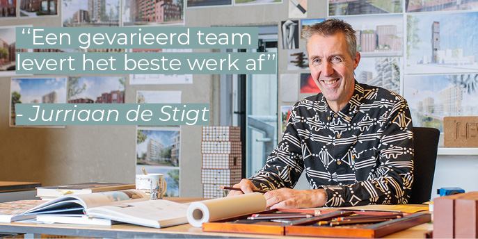 MEVR. DE ARCHITECT |"Een gevarieerd team levert het beste werk af”, betoogt Jurriaan van Stigt. Hij is partner bij LEVS, een bureau die al sinds zij oprichting in 1989  sociaal bewust is geweest. Benieuwd naar zijn perspectief? Leef het artikel dan nu: ow.ly/sDal50DAVMc