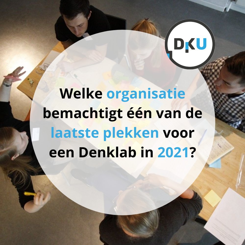 Denkkracht Utrecht is druk bezig met de organisatie van de eerste Denklabs van 2021. 💡De zaterdagen vullen snel! Heeft u als (semi)publieke organisatie een concreet en uitdagend vraagstuk waar deelnemers van DKU hun tanden in kunnen zetten? Kijk op tinyurl.com/vvh6379j 💻