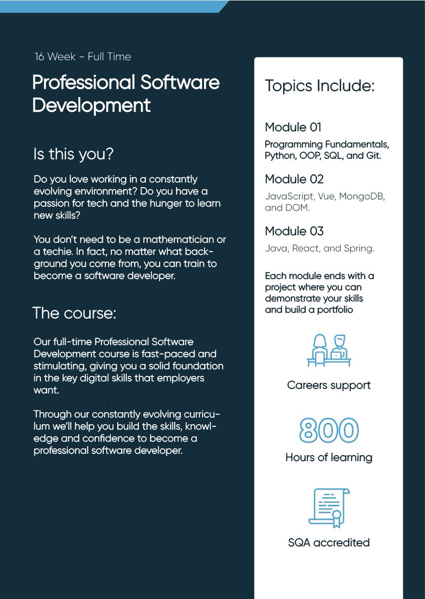 sdsnetsl's tweet photo. Do you know anyone who might want to do this course replies direct please, I'm just your virtual postman.

@CodeClanScot have full and part time training opportunities for people aged over 25 with disabilities resident in Scotland.

Registration to be completed by 08.03.2021 https://t.co/Gdf374pYHd